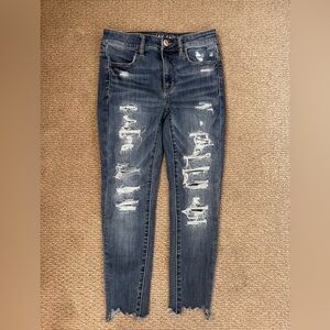 American Eagle Distressed Blue Jeans